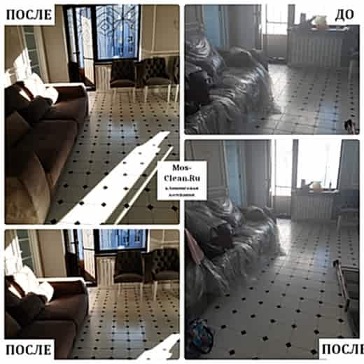 Послестроительная уборка в 2к квартире