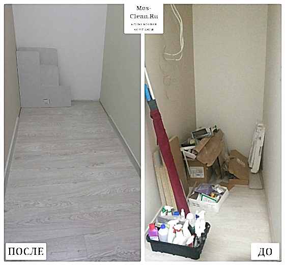 Клининг в 1к квартире после ремонтных работ