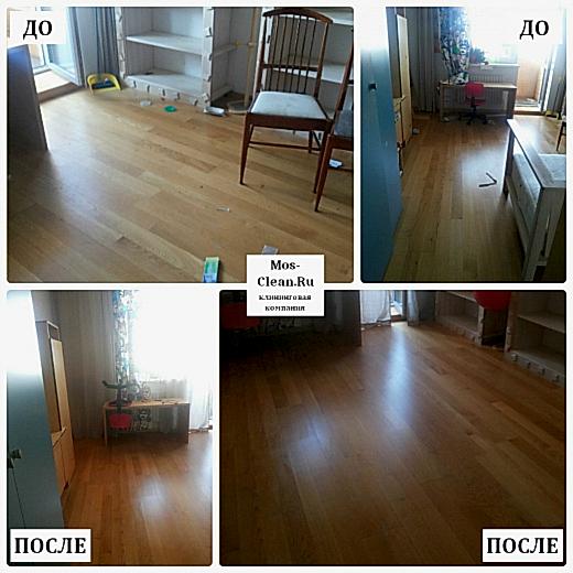 Уборка в однокомнатной квартире после косметического ремонта