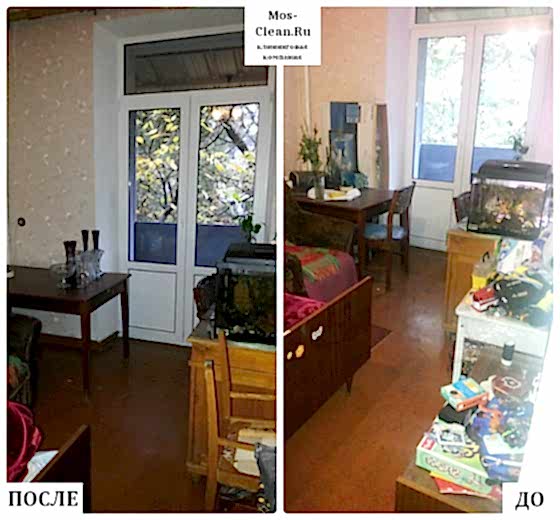 Клининг в 2х комнатной квартире после косметического ремонта