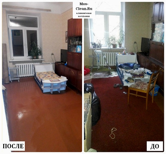 Уборка в 1 комнатной квартире после капитального ремонта