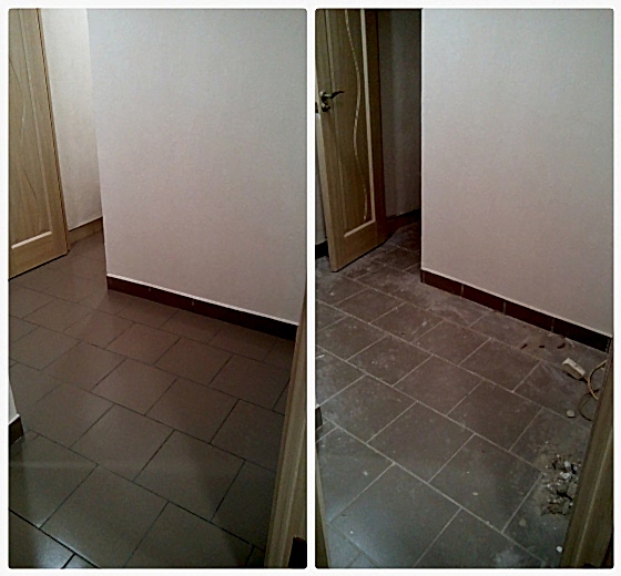 Послестроительная уборка в трехкомнатной квартире